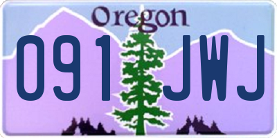 OR license plate 091JWJ