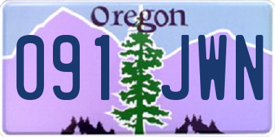 OR license plate 091JWN