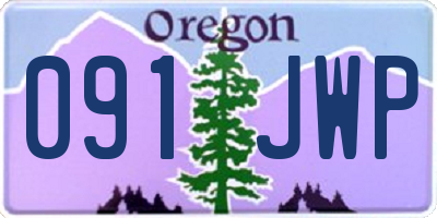 OR license plate 091JWP
