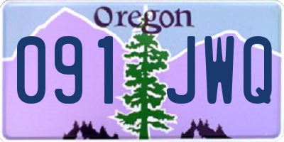OR license plate 091JWQ