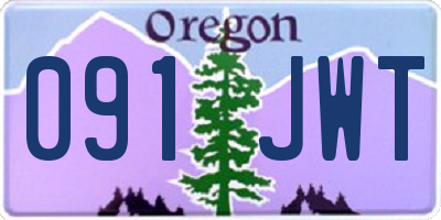 OR license plate 091JWT