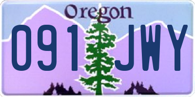 OR license plate 091JWY