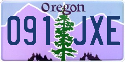 OR license plate 091JXE