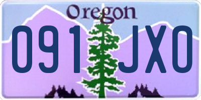 OR license plate 091JXO