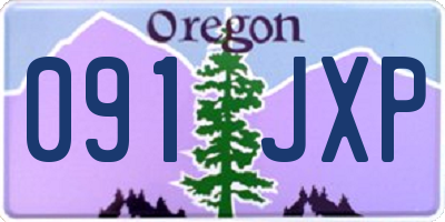 OR license plate 091JXP