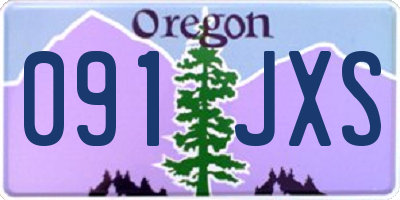 OR license plate 091JXS