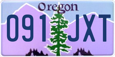 OR license plate 091JXT
