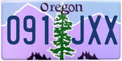 OR license plate 091JXX