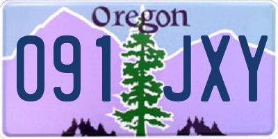 OR license plate 091JXY