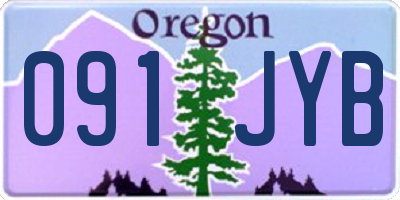 OR license plate 091JYB