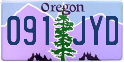 OR license plate 091JYD