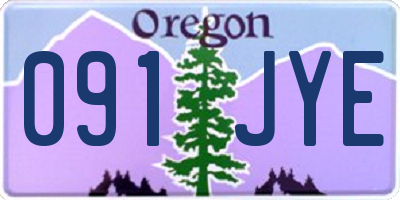 OR license plate 091JYE