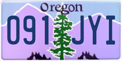 OR license plate 091JYI