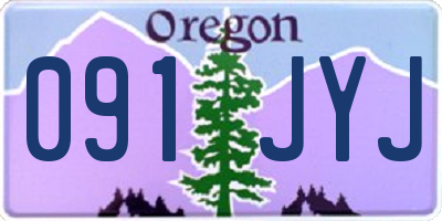 OR license plate 091JYJ