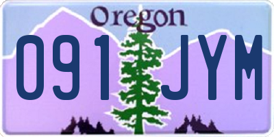 OR license plate 091JYM