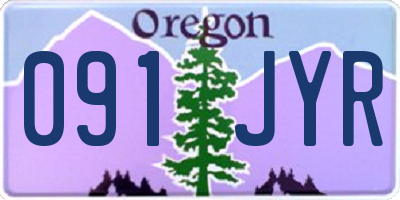 OR license plate 091JYR