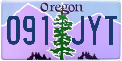 OR license plate 091JYT