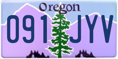 OR license plate 091JYV