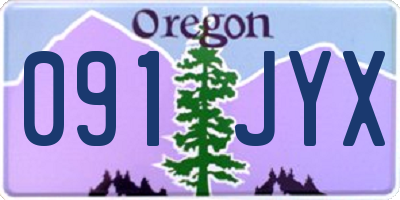 OR license plate 091JYX