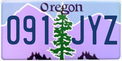 OR license plate 091JYZ