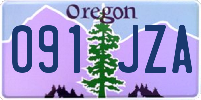 OR license plate 091JZA