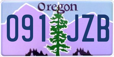 OR license plate 091JZB