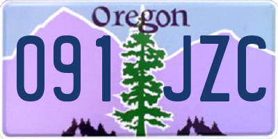 OR license plate 091JZC