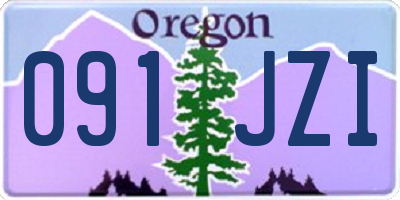 OR license plate 091JZI