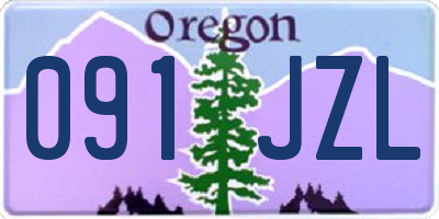 OR license plate 091JZL