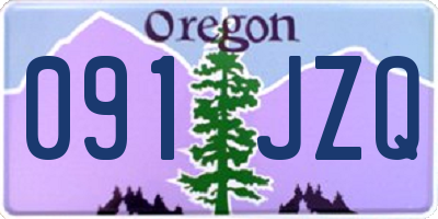 OR license plate 091JZQ
