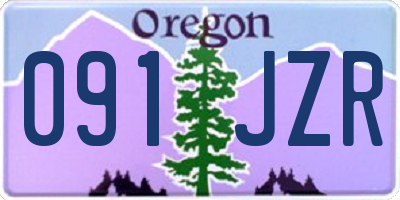 OR license plate 091JZR