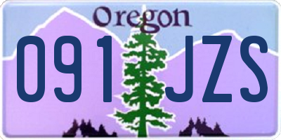 OR license plate 091JZS