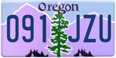 OR license plate 091JZU