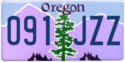 OR license plate 091JZZ