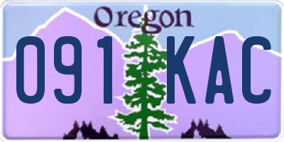 OR license plate 091KAC