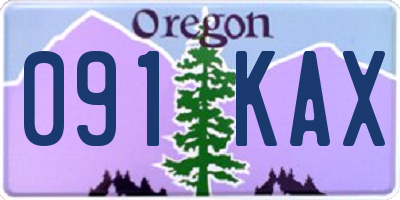 OR license plate 091KAX
