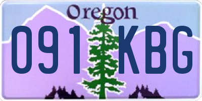 OR license plate 091KBG