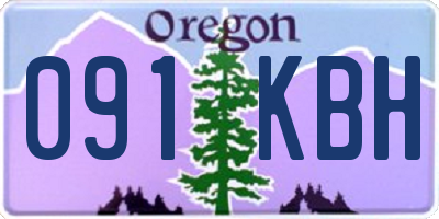 OR license plate 091KBH