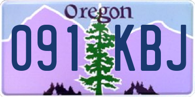 OR license plate 091KBJ