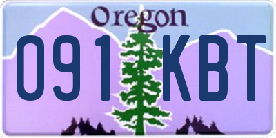 OR license plate 091KBT