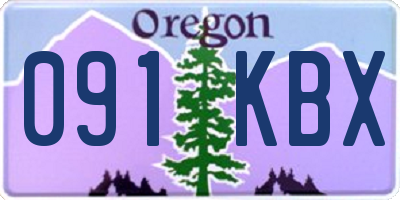 OR license plate 091KBX