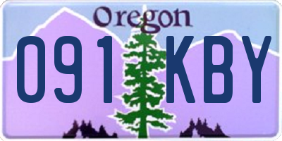 OR license plate 091KBY