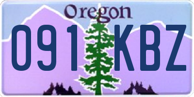 OR license plate 091KBZ