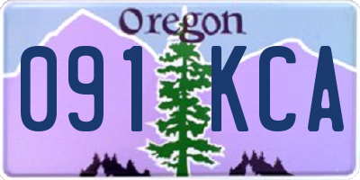 OR license plate 091KCA