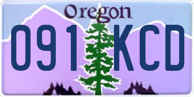 OR license plate 091KCD