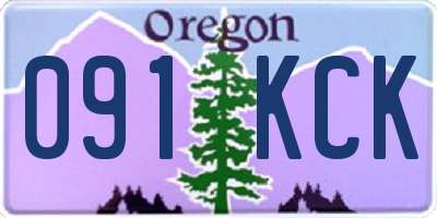 OR license plate 091KCK