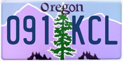 OR license plate 091KCL