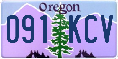 OR license plate 091KCV