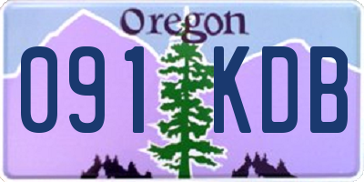 OR license plate 091KDB
