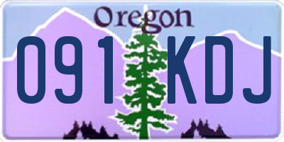 OR license plate 091KDJ